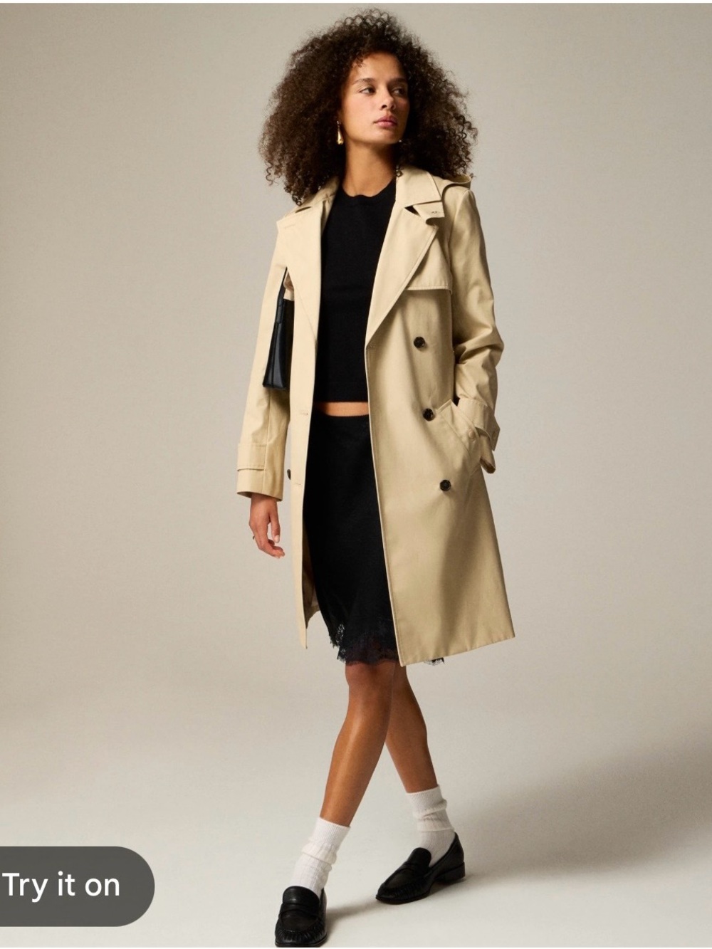 NWOT J Crew Icon Beige Trench Coat - Women's Long Coat Size 14